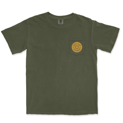 Green Pocket Tee - “Circle Shell” Graphic