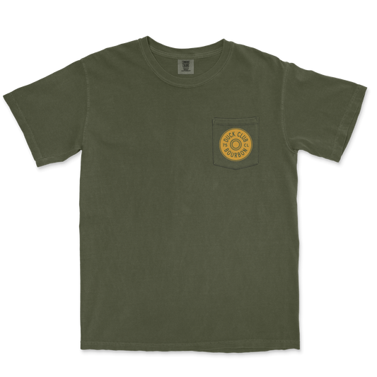 Green Pocket Tee - “Circle Shell” Graphic