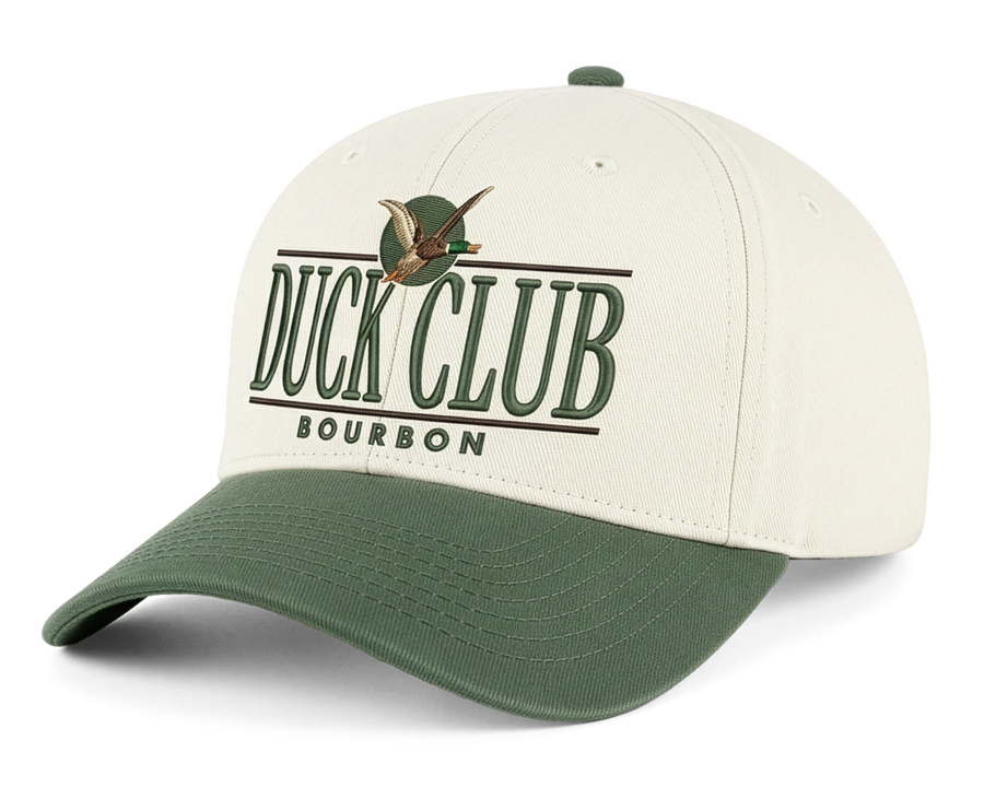 Cream + Green Hat - “Flying Mallard”